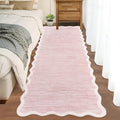 GarveeHome Scalloped Washable Runner Rug 2x6 Runner Non Slip Kitchen Rug Modern by GarveeHome