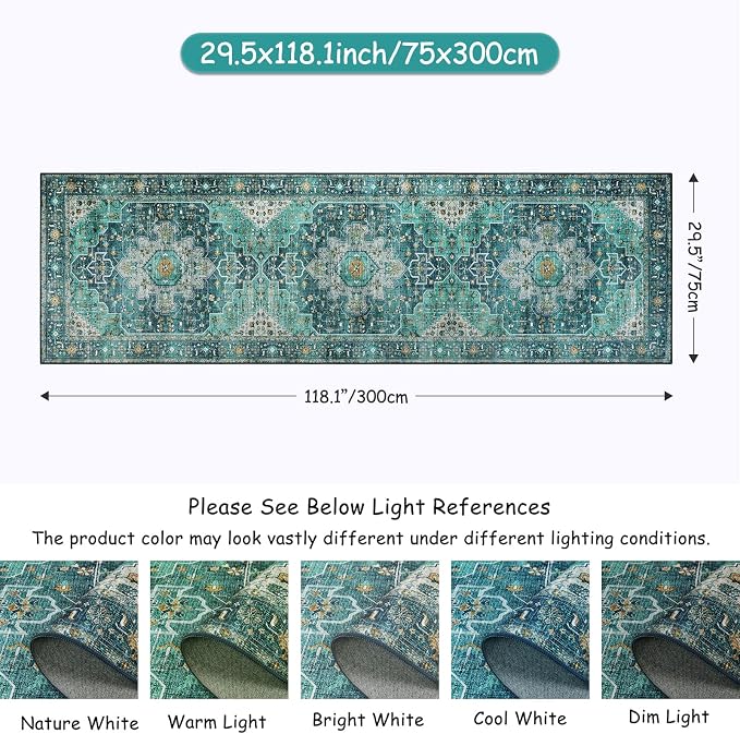 Moynesa Ultra-Thin Washable Runner Rug - Image 2