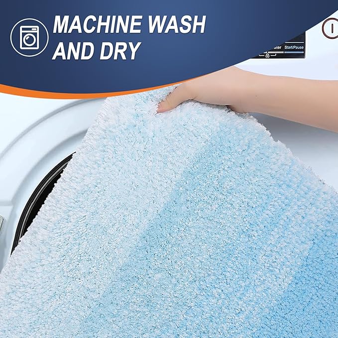 OLANLY Large Bathroom Rugs Mat 50x30, Extra Soft Absorbent Microfiber Bath Rugs - Image 6