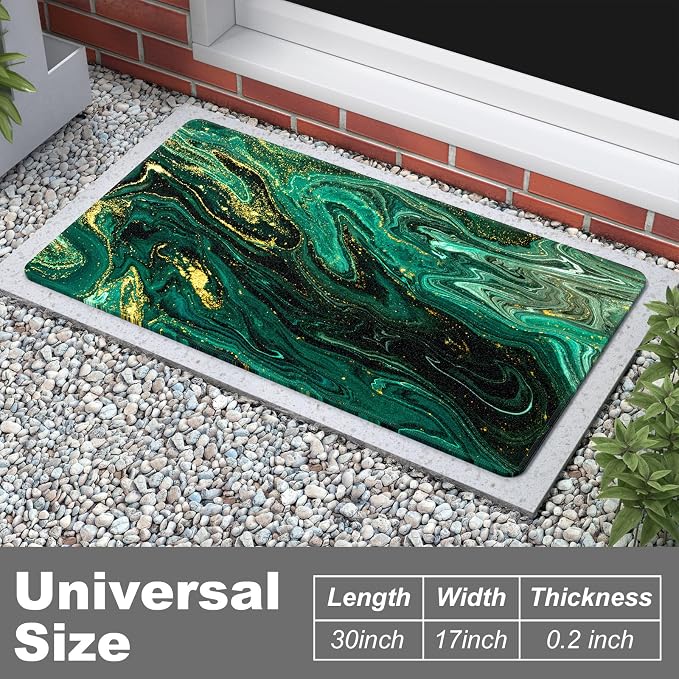 Rnivvi Front Door Mat, Heavy Duty Low Profile Anti-Slip Entryway Rug - Image 3