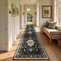 RELEANY Area Rugs Runner 2'6"x10' Washable Non-Slip, Floral Vintage Distress by RELEANY