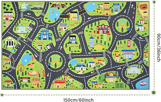 Kids Car Play Rugs - Image 2