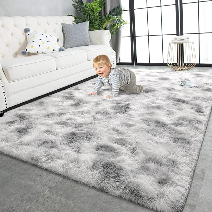 TWINNIS Super Soft Shaggy Rugs Fluffy Carpets 9x11 Feet, Indoor Modern Plush by TWINNIS