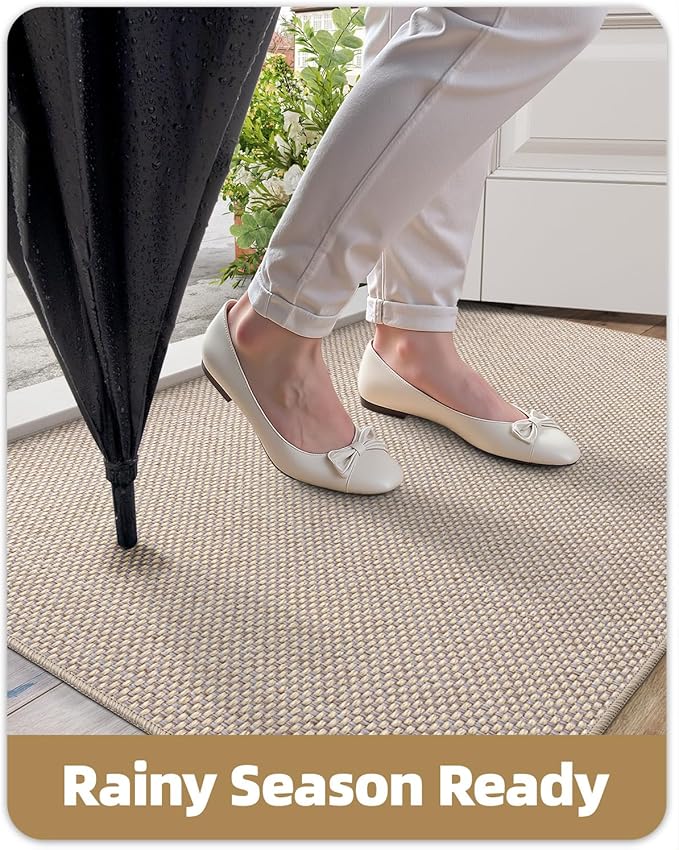 Color&Geometry Ultra-Thin Indoor Door Mat, Washable Doormat - Image 7