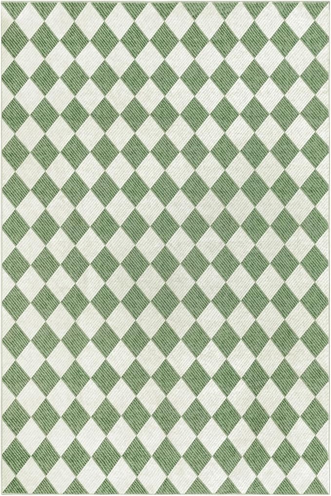 Checkered Washable Rug 6x9, Soft Non-Slip Farmhouse Area Rug - Image 9