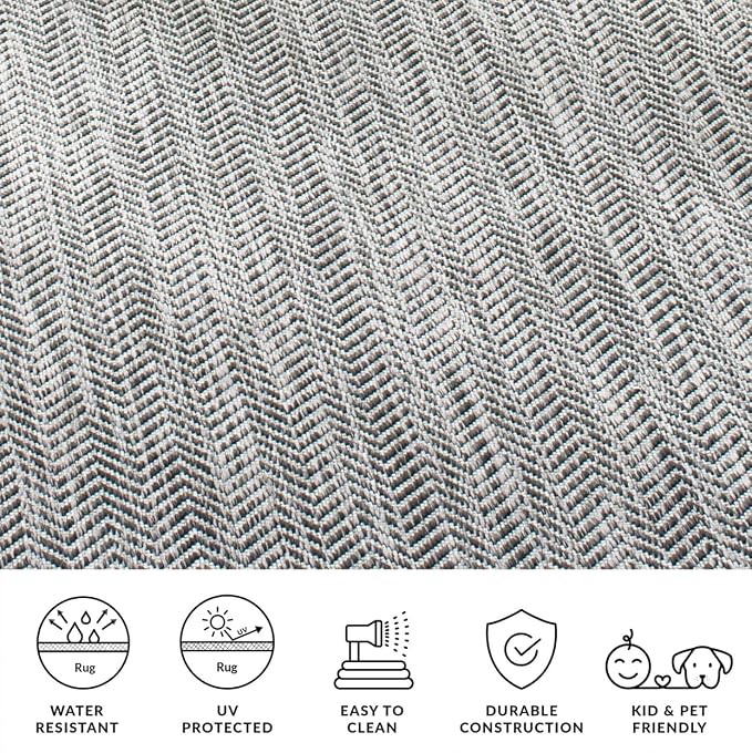 SAFAVIEH Outdoor Square Rug 9' - Image 9