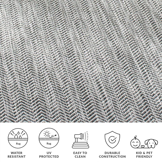 SAFAVIEH Outdoor Square Rug 7'10" - Image 5