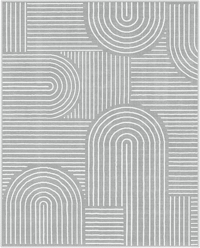 Lahome Abstract 8x10 Area Rugs for Living Room, Non Slip Bedroom Rug 8x10 Under - Image 7