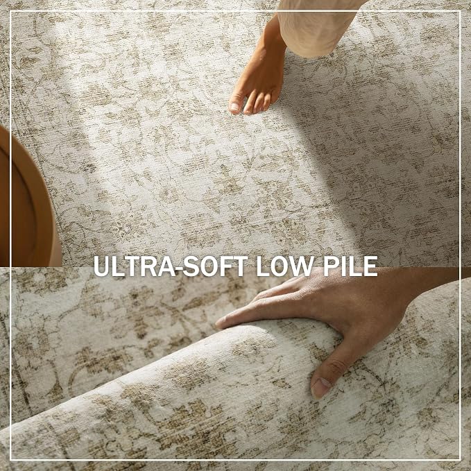 Washable Kitchen Rug Runners for Hallways: 2'6"x8' Bedroom Runner Rug Non Slip - Image 5