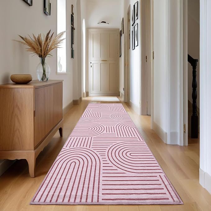 ROYHOME Modern Rug 2x6 Runners for Hallways, Abstract Kitchen Runner Rugs Non - Image 8