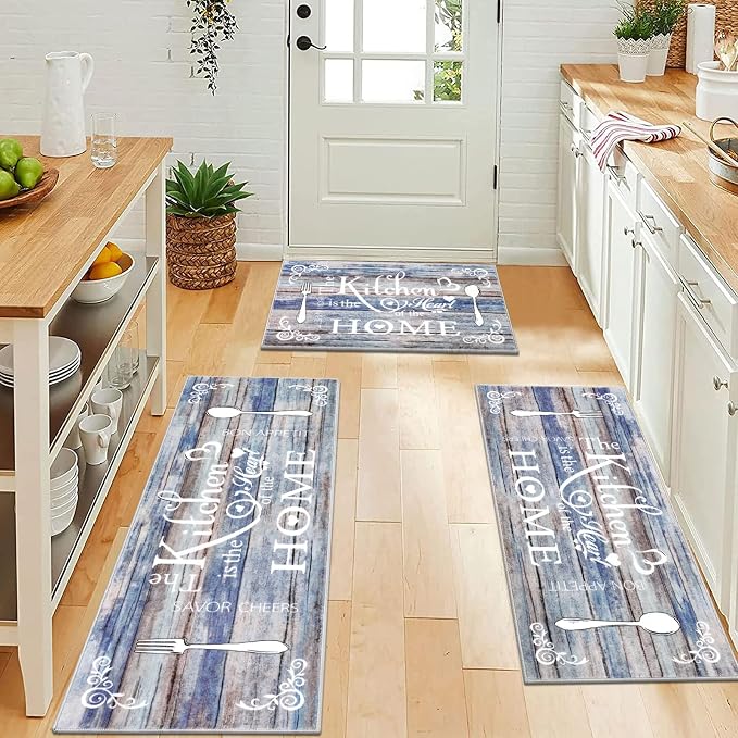 Vaukki Boho Kitchen Rug Sets 3 Pieces, Washable Kitchen Mats - Image 6