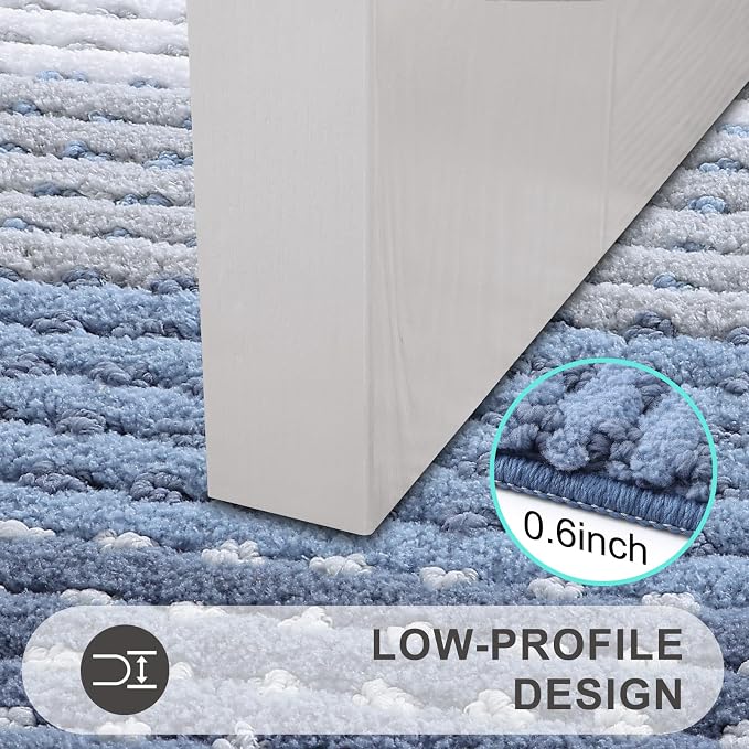 Kitinjoy Indoor Outdoor Door Mat, 47x20 Non-Slip Absorbent Dirt Trapper - Image 4