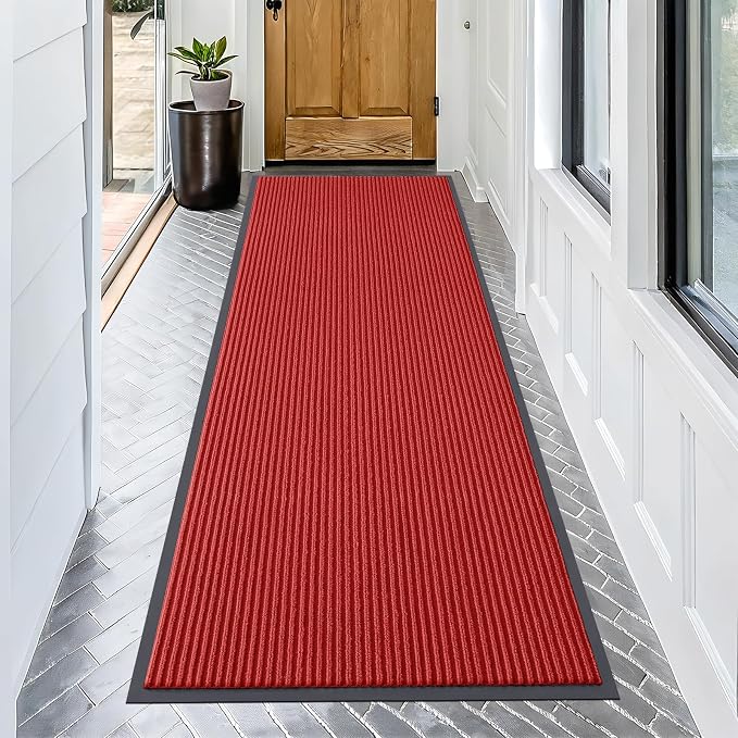 OLANLY Front Door Mat Indoor Outdoor Entrance, Waterproof Heavy Duty Doormat by OLANLY