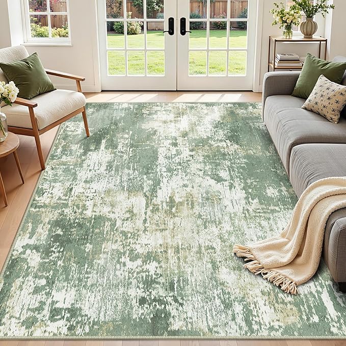 RELEANY Washable Area Rugs 2'x3' Non-Slip Modern Abstract Soft - Image 9