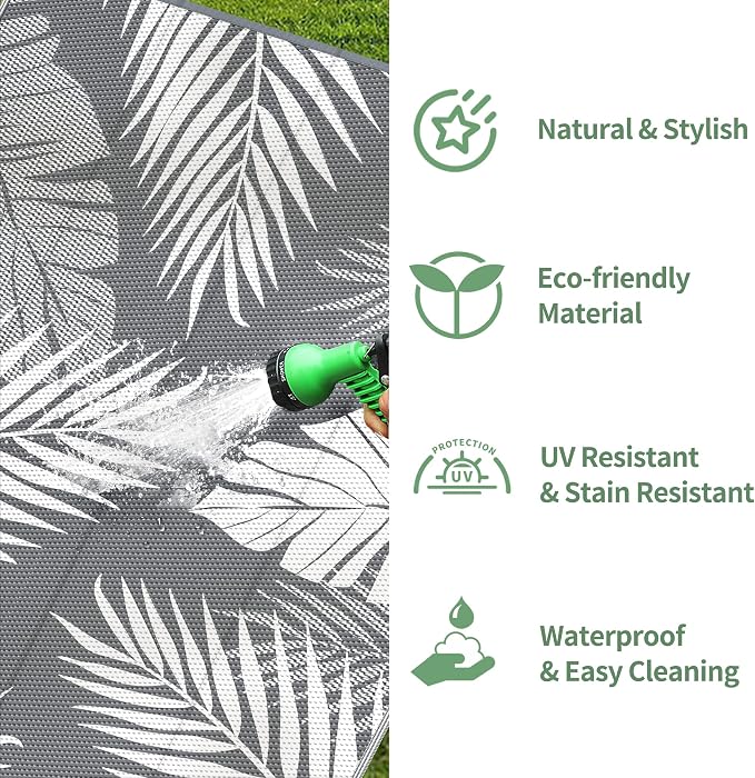 GENIMO Outdoor Rug 10' Round Waterproof - Image 5
