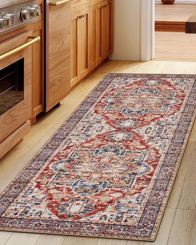 AMADA HOMEFURNISHING 2x6 Washable Runner Rug, Low-Profile Kitchen Rugs - Image 5