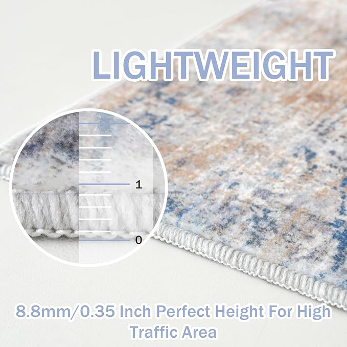IOHOUZE Abstract Area Rug 3x4 Ft Washable Rugs - Image 5