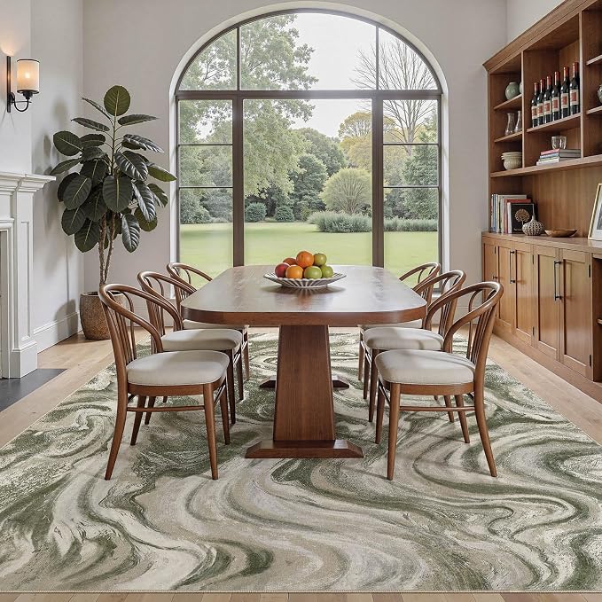 DMOYEST Living Room Area Rugs-6x9 Abstract Large Soft Indoor Washable Rug - Image 5