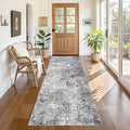 UERMEI 3x8 Washable Runner Rug for Hallway, Non Slip Low Pile Kitchen Carpet by UERMEI
