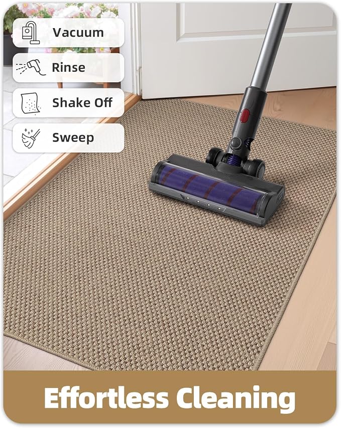 Color&Geometry Ultra-Thin Indoor Door Mat, Washable Doormat - Image 8