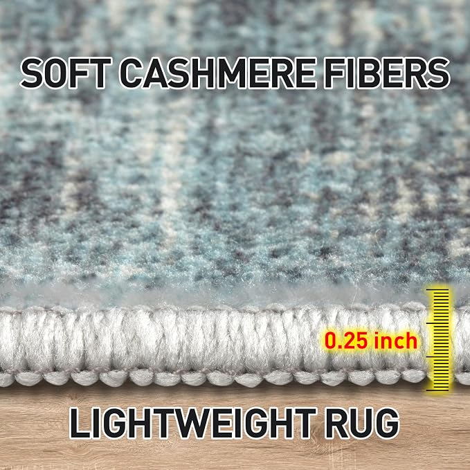 9x12 Area Rugs Washable Rug: Modern Abstract Living Room Rug Soft Anti-Skid - Image 6