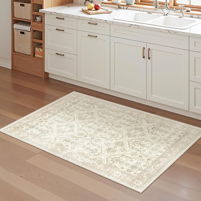 Soalmost 2x3 Washable Rugs for Kitchen, Powder Room Small Area Rug Non-Slip - Image 4