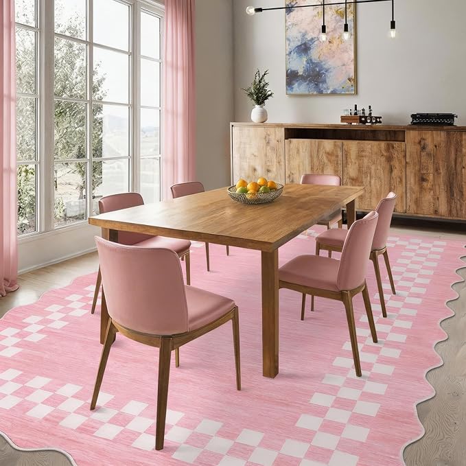 GarveeHome Washable Rug 5x7 for Living Room Large Bedroom Scalloped Rug Non - Image 9