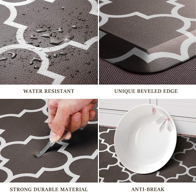 WISELIFE Kitchen Mat Cushioned Anti-Fatigue Kitchen Rug, 17.3"x 60", Non Slip - Image 4