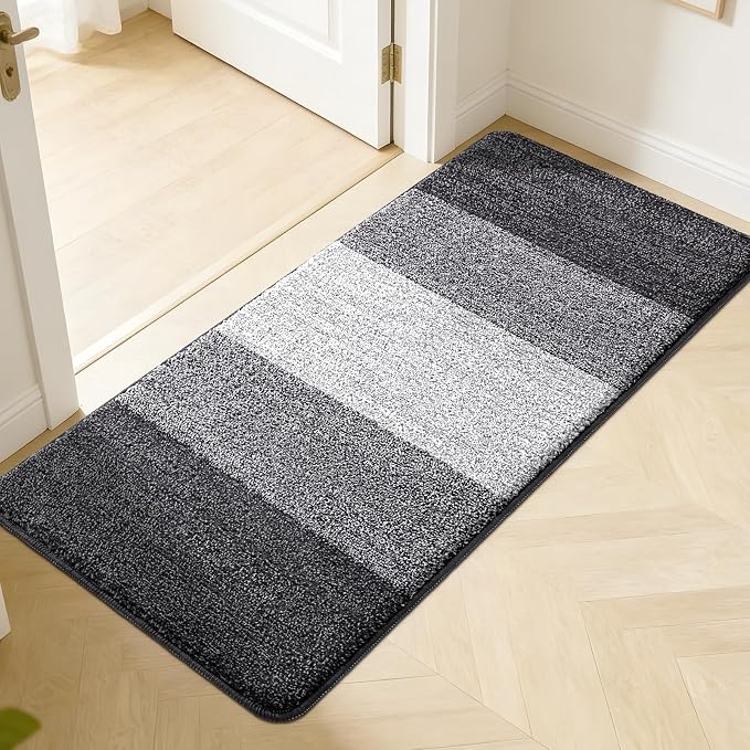 Kitinjoy Indoor Outdoor Door Mat, 50x30 Non-Slip Absorbent Dirt Trapper by Kitinjoy