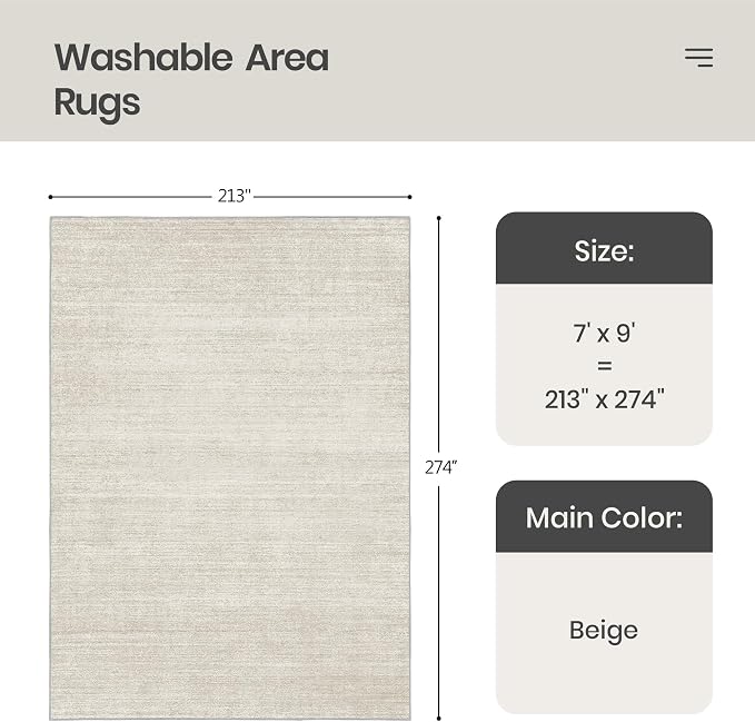 Valenrug Washable Rugs 5x8 - Image 2