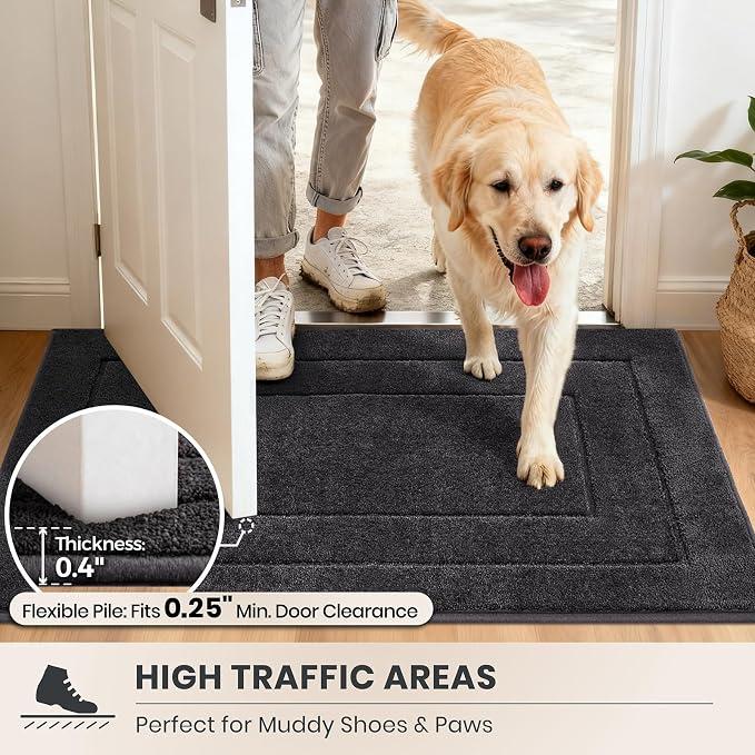 PURRUGS Dirt Trapping Door Mat 20" x 31.5", Non-Slip/Skid Machine Washable - Image 6