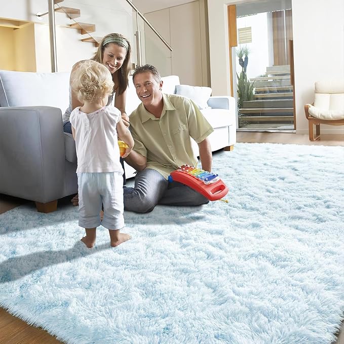 YJ.GWL Area Rugs for Living Room Bedroom, 8x10 Machine Washable Large Light - Image 8