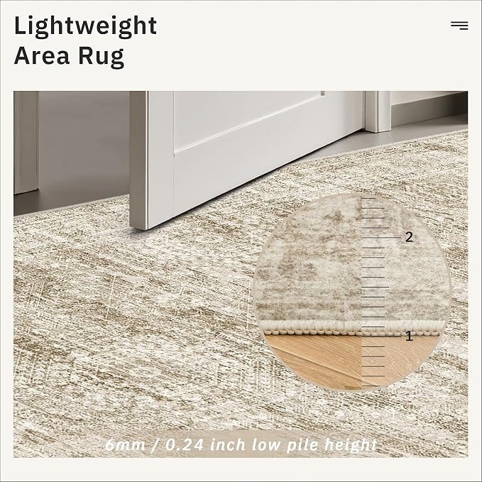 Soalmost Runner Rug 3x10 Washable Non-Slip Hallway Runner Rugs - Image 7