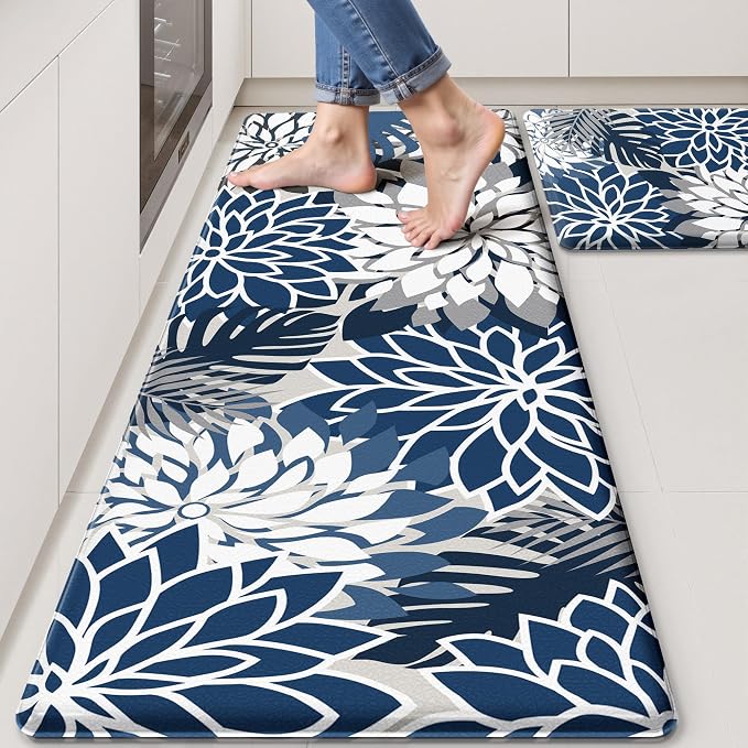 Arenarug Kitchen Mats for Floor 2PCS Cushioned Anti Fatigue Kitchen Mats by ArenaRug