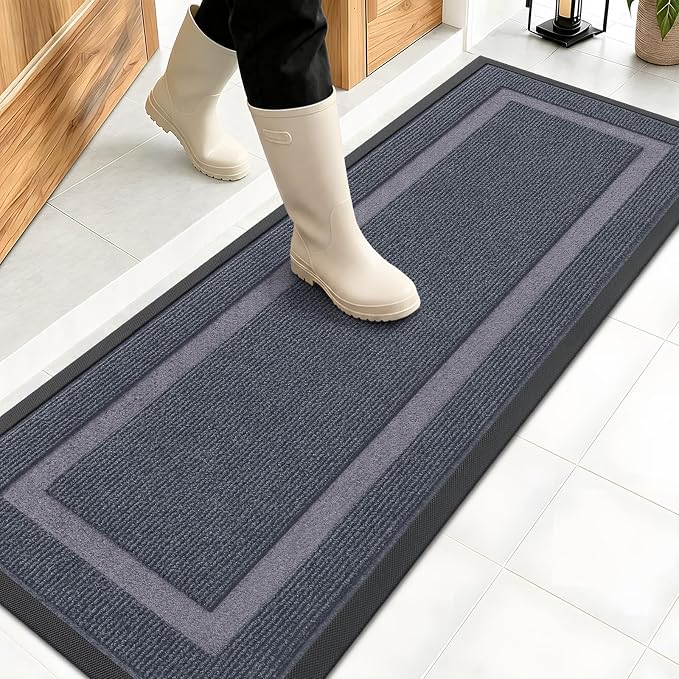 OLANLY Front Door Mat Indoor Outdoor Entrance, Waterproof All-Season, by OLANLY