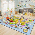 Educational USA Map Area Rug 3x5, Playroom Bedroom Classroom Rug by Unknown