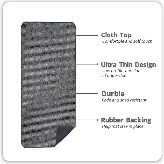 Bosap Bath Mat, Ultra Thin Bathroom Runner Rugs, Large Bath Mats - Image 2