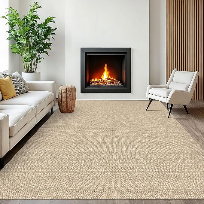 EARTHALL Washable Area Rugs 6x9 Ft Non Slip Living Room Rugs Cotton Dining Room by EARTHALL