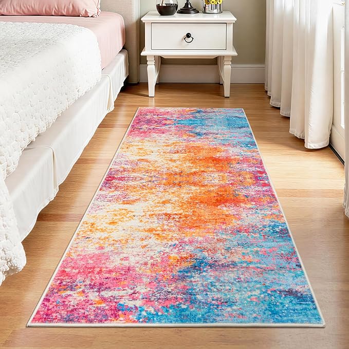 Rugflix 2x8 Runner Rug for Entryway, Kitchen Rugs Soft Non-Slip Washable - Image 3