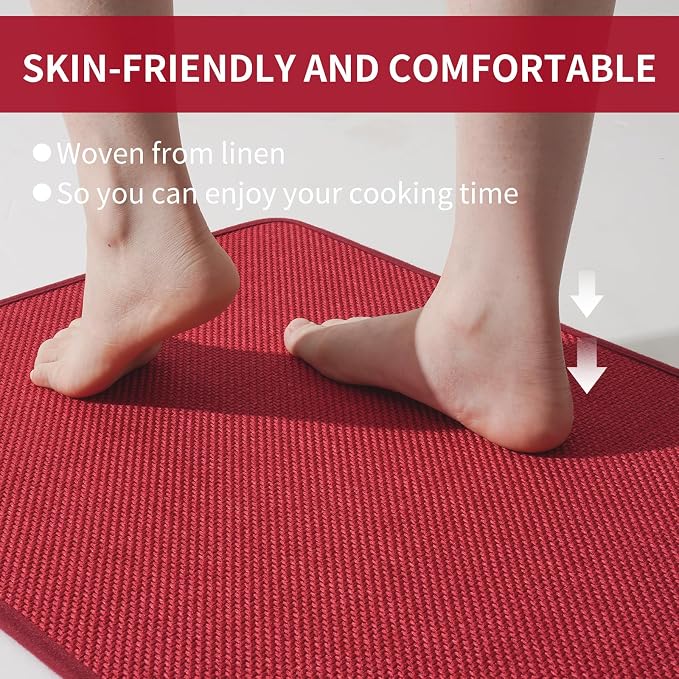 YDKGL Kitchen Mat Set of 2 PCS, Cushioned Non Slip Rugs - Image 6