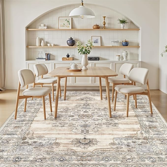 Washable 8x10 Area Rug for Living Room & Dining Room - Image 7