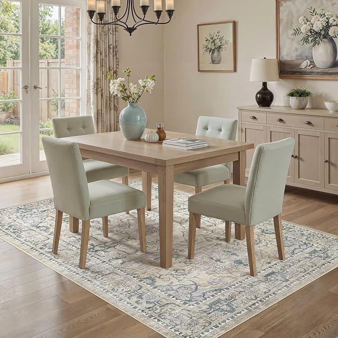 cotiled 6x9 Area Rug Machine Washable Vintage Carpet - Image 5