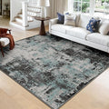 RELEANY Washable Area Rugs Square 8ft Non-Slip Modern Abstract Soft by RELEANY