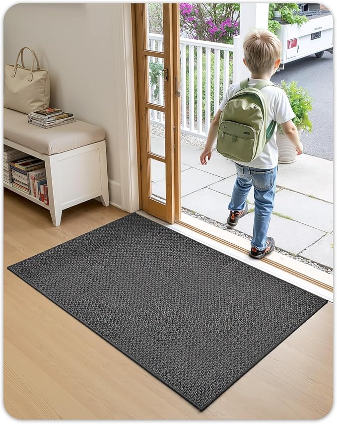 Color&Geometry Ultra-Thin Indoor Door Mat, Washable Doormat - Image 9