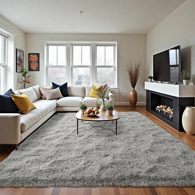 LOCHAS Ultra Soft Indoor Modern Area Rugs Fluffy Living Room Carpets - Image 8