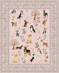 Pink Living Room Rugs 5x7, Dogs Area Rugs by WelcometoBabovid