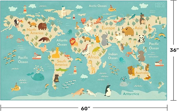 3x5 Play Mat for Kids Playroom - Image 2