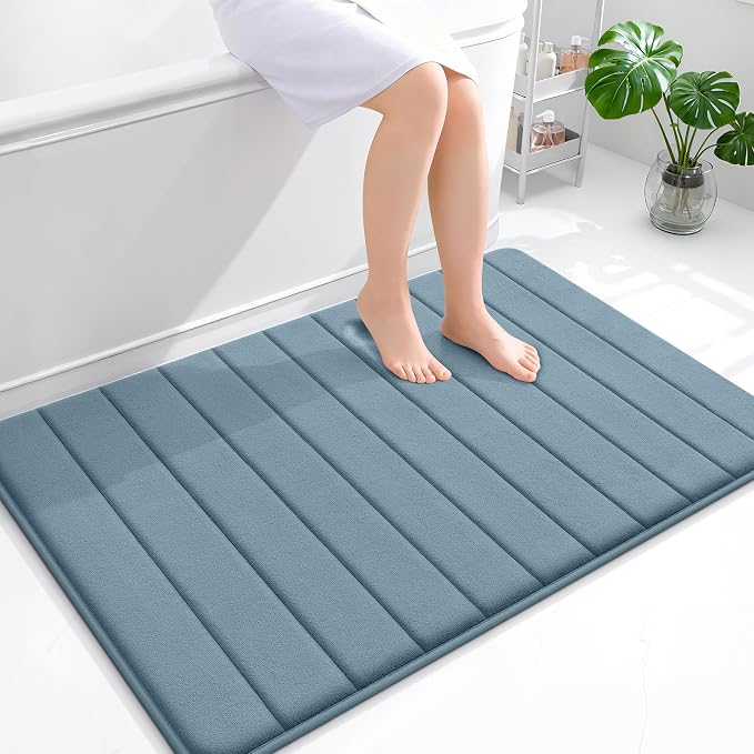 OLANLY Memory Foam Bath Mat 44x32, Super Soft Absorbent Bathroom Rugs, Quick Dry by OLANLY
