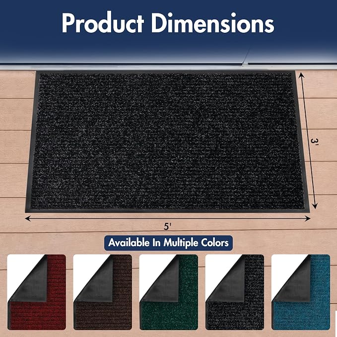 Notrax 109 Industrial Door Mat, Heavy Duty Commercial Rugs - Image 2