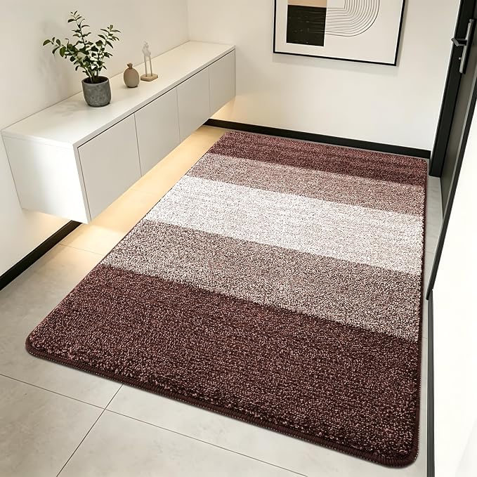Kitinjoy Indoor Outdoor Door Mat, 70x35 Non-Slip Absorbent Dirt Trapper by Kitinjoy